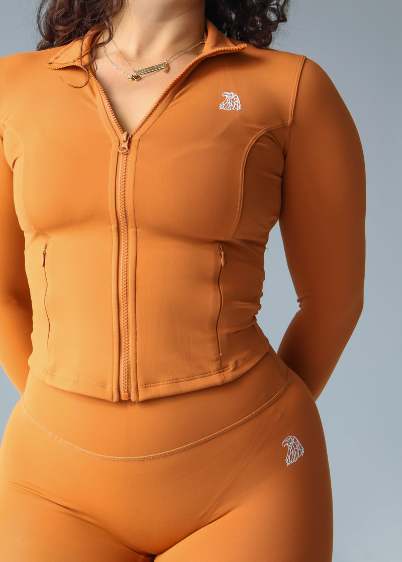 COMEBACK Curve Jacket - PUMPKIN