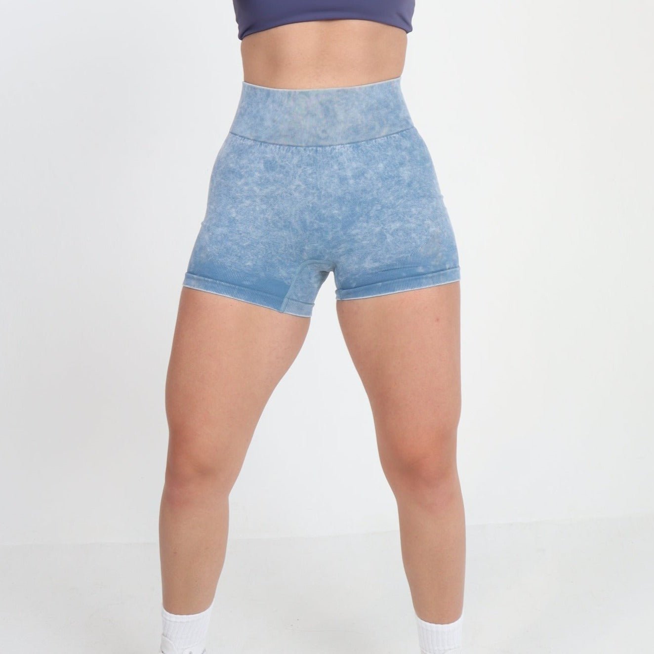 Effect Seamless Shorts - BLUE - LIBERA Fitness Apparel