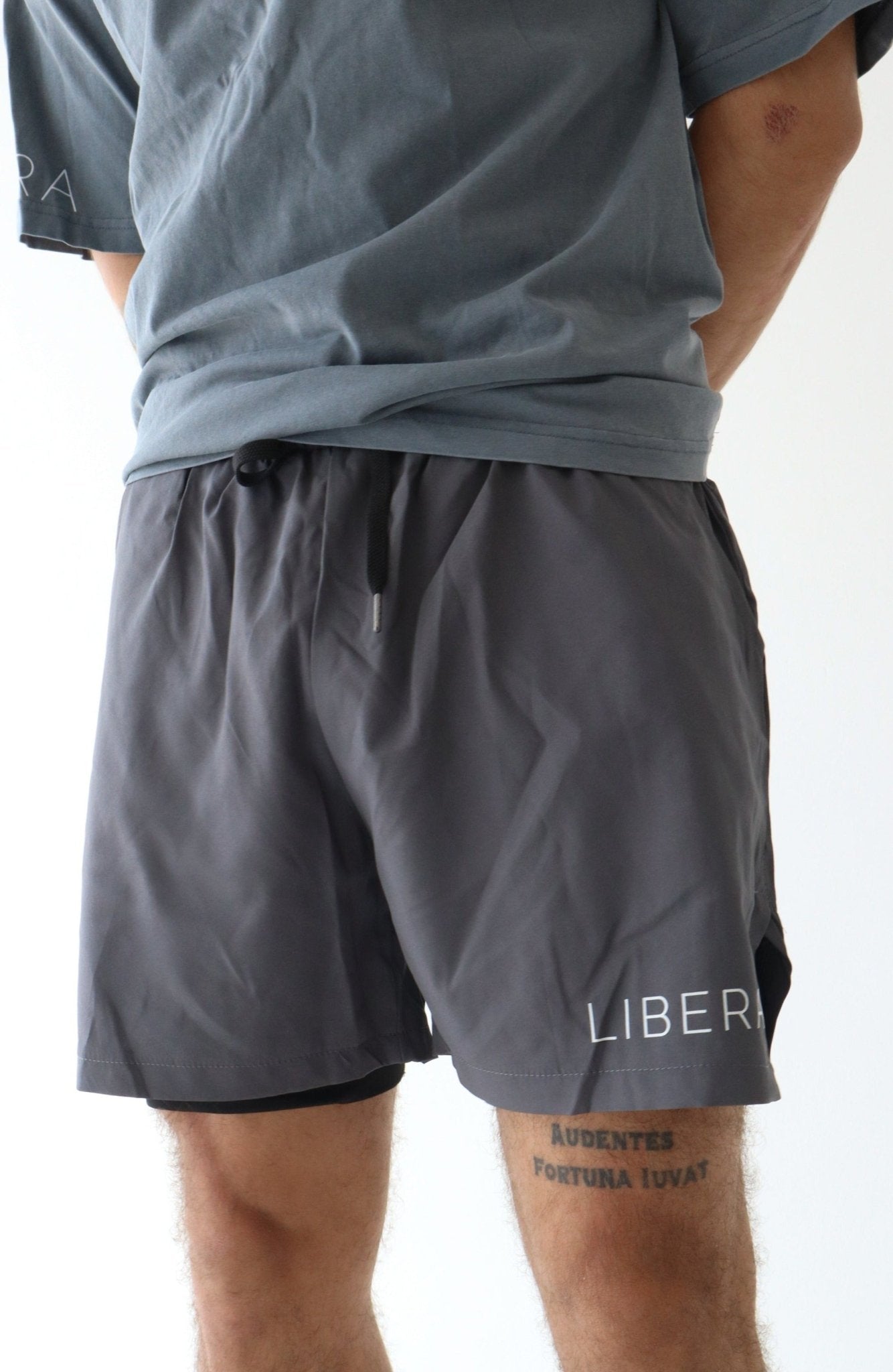 Magnify Shorts - DEEP GREY - LIBERA Fitness Apparel