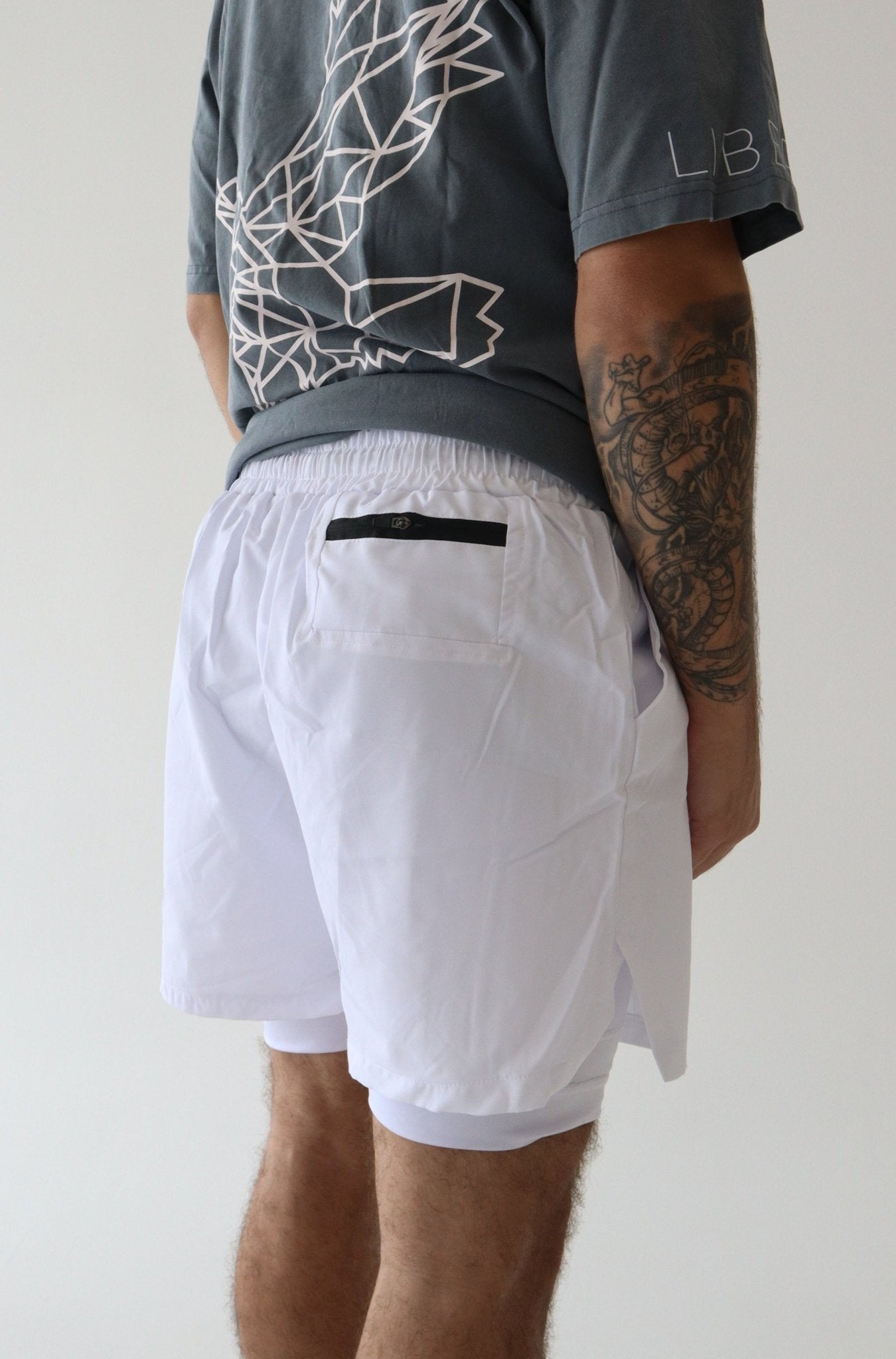 Magnify Shorts - WHITE - LIBERA Fitness Apparel