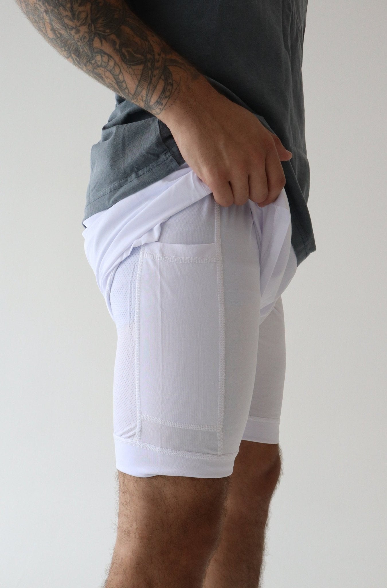 Magnify Shorts - WHITE - LIBERA Fitness Apparel